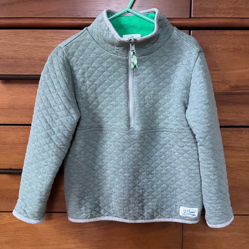 J.Crew Crewcuts Diamond Quilted Half Zip Pullover XXS (2-3)